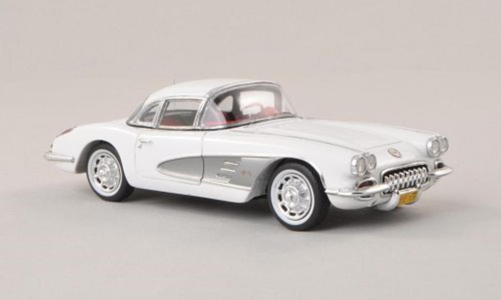 Chevrolet Corvette C1 1/43 Spark C1 (C1) Hardtop white/grey 1960 diecast model cars