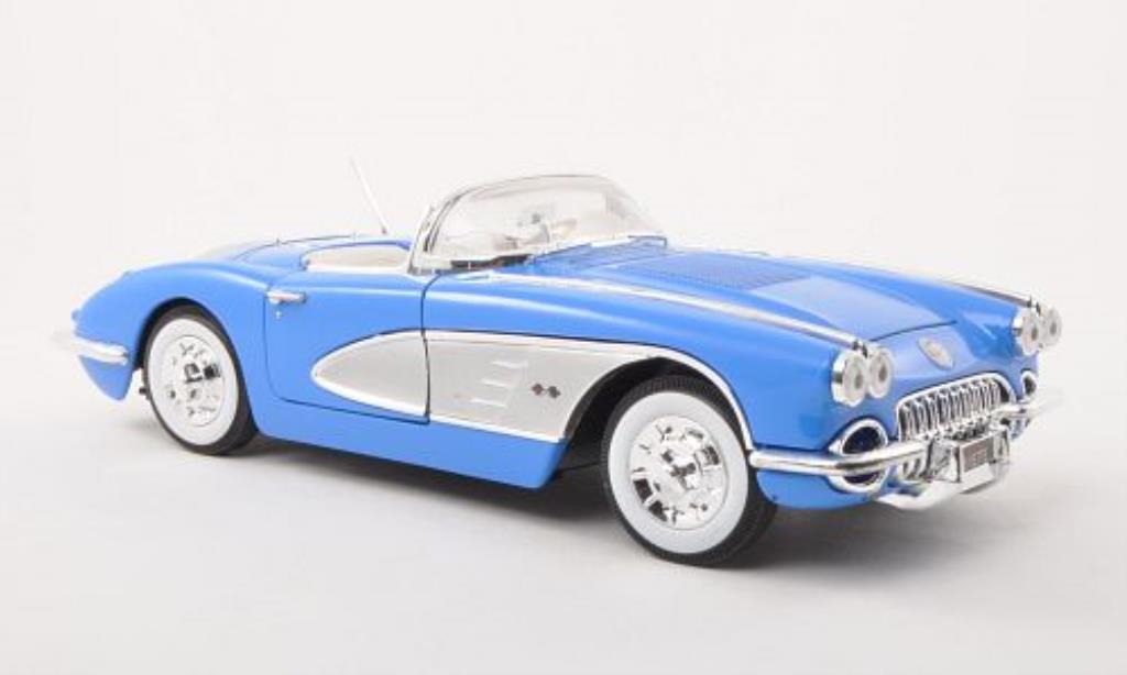Chevrolet Corvette C1 1/18 Motormax C1 C1 blue/grey 1958 diecast model cars