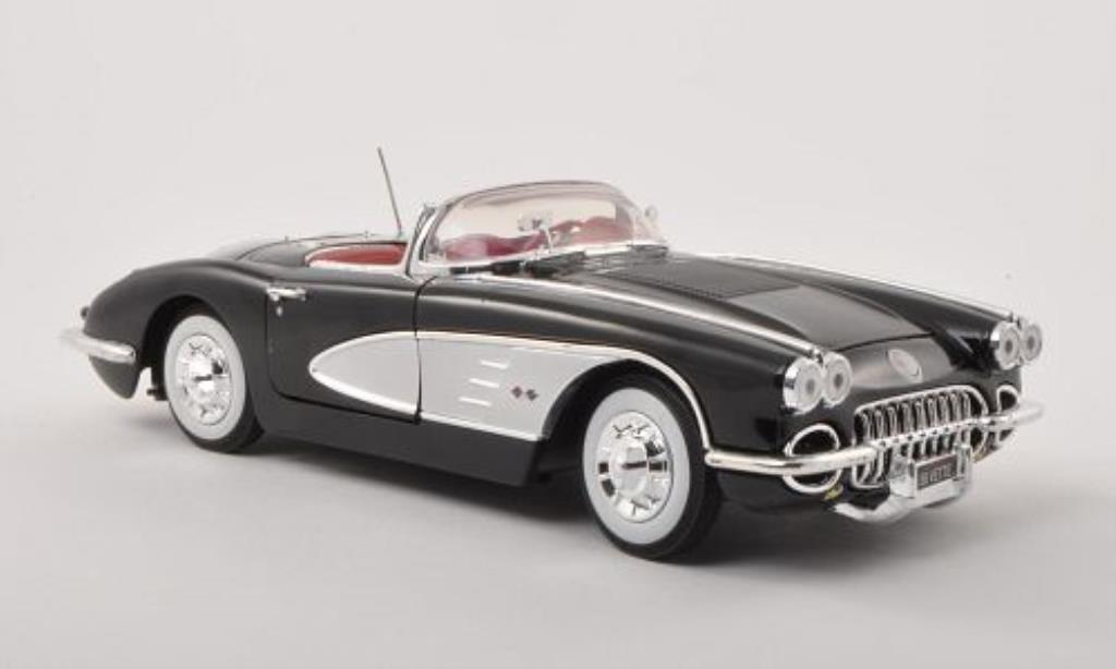 Chevrolet Corvette C1 1/18 Motormax C1 C1 black/grey 1958 diecast model cars