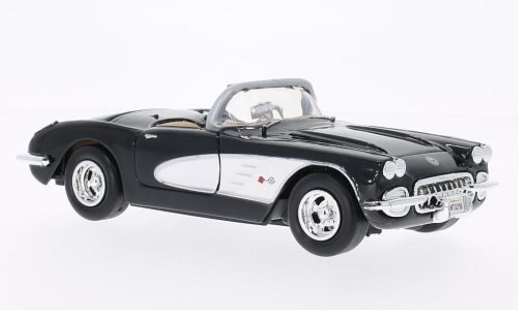 Chevrolet Corvette C1 1/24 Motormax C1 (C1) black/white 1959 diecast model cars
