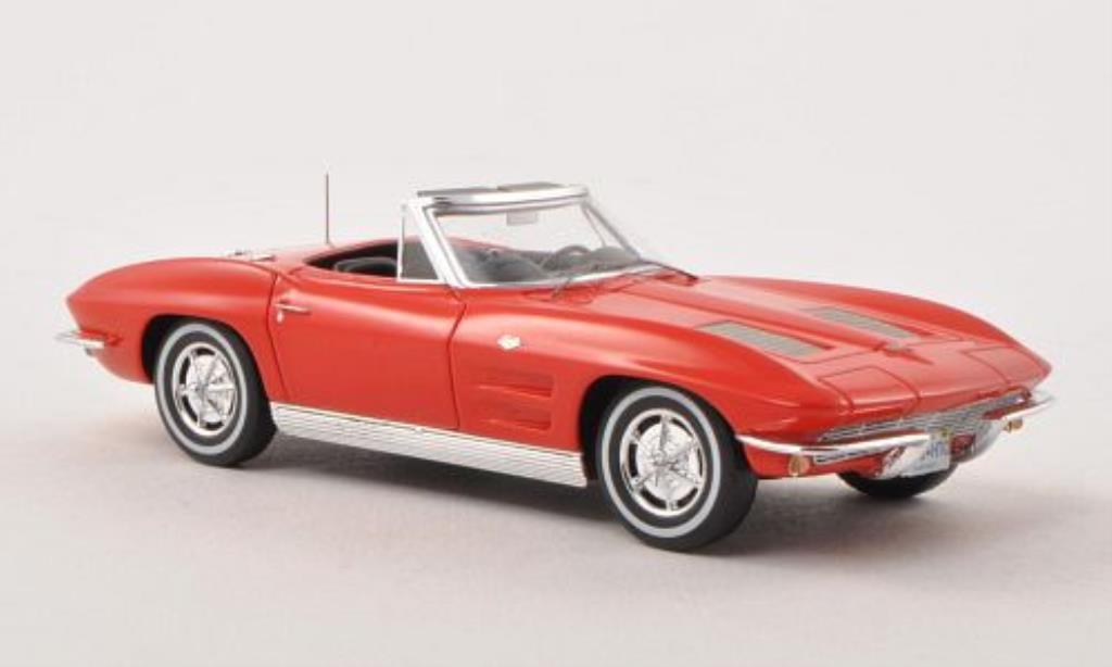 Chevrolet Corvette C2 1/43 Spark C2 Sting Ray Convertible red 1963 diecast model cars