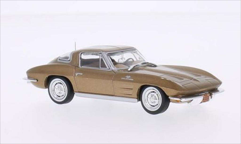 Chevrolet Corvette C2 1/43 WhiteBox C2 Stingray gold 1963 diecast model cars