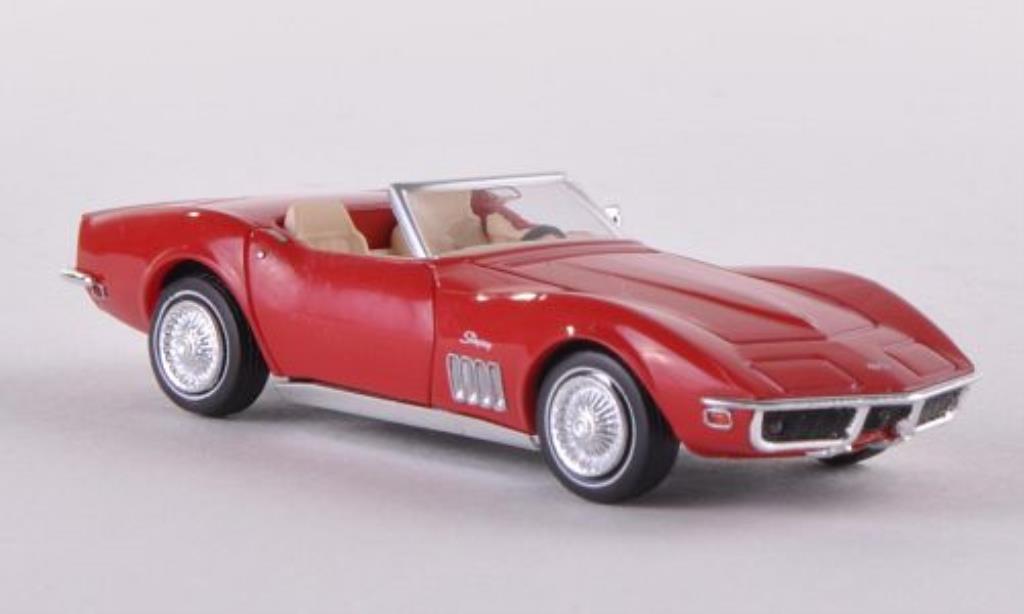 Chevrolet Corvette C3 1/87 Brekina C3 Convertible red diecast model cars