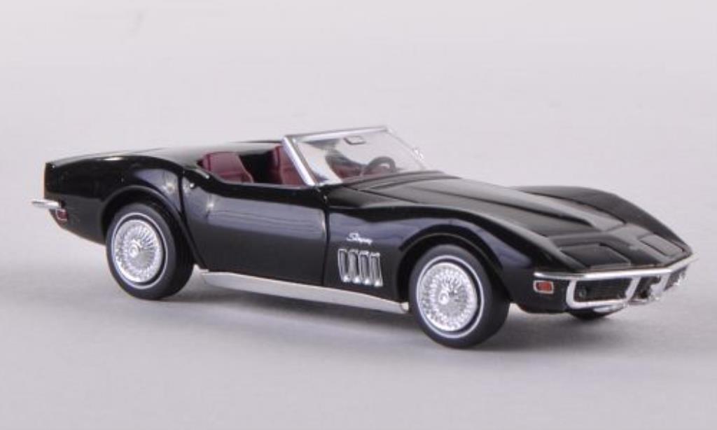 Chevrolet Corvette C3 1/87 Brekina C3 Convertible black diecast model cars