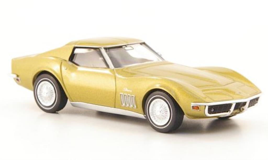 Chevrolet Corvette C3 1/87 Brekina C3 gold diecast model cars