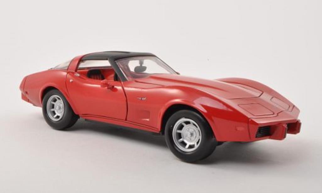 Chevrolet Corvette C3 1/24 Motormax C3 red/matt-black 1979 diecast model cars