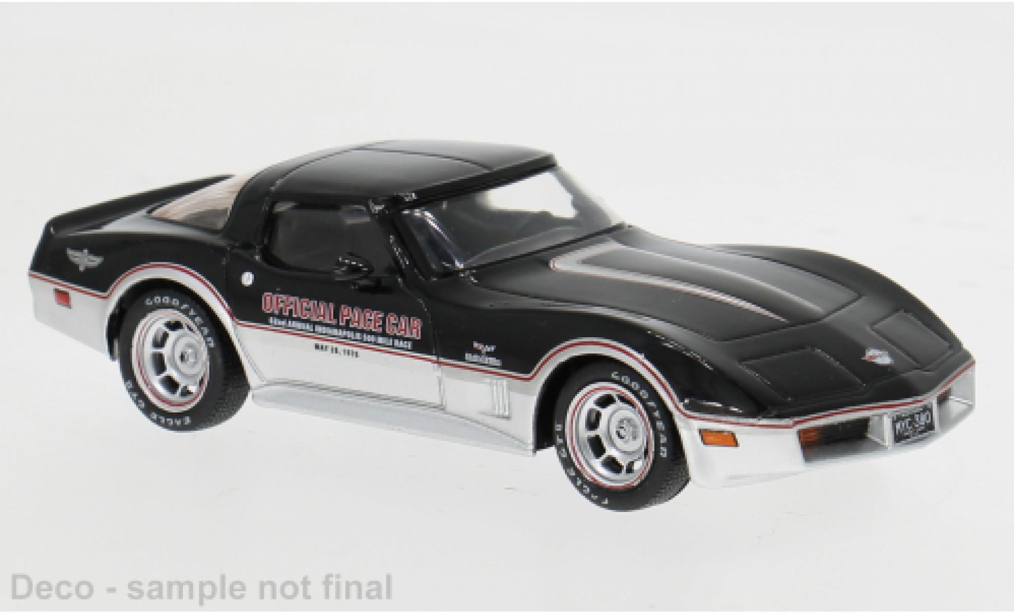 Chevrolet Corvette 1/43 IXO (C3) black/silver 1980 1:43 diecast model cars