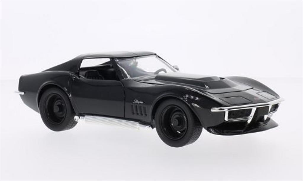 Chevrolet Corvette C3 1/24 Jada Toys C3 Stingray black 1969 diecast model cars