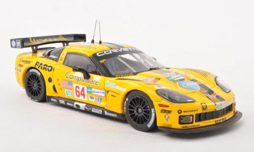 Chevrolet Corvette C6 1/43 IXO C6 C6.R No.64 Compuware 24h Le Mans 2008 /M.Papis diecast model cars