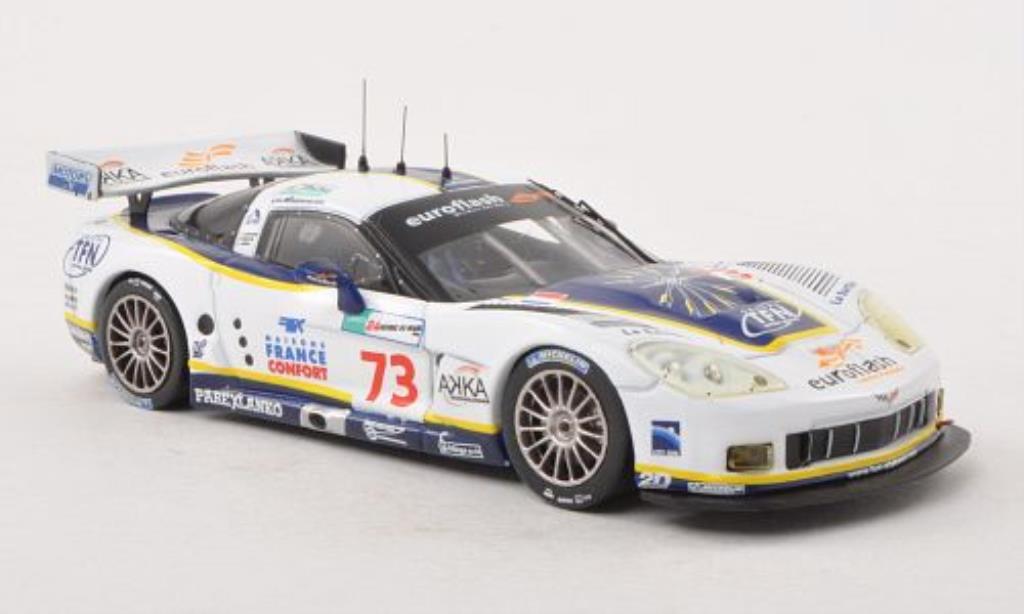 Chevrolet Corvette C6 1/43 IXO C6 C6.R No.73 Euroflash 24h Le Mans 2008 diecast model cars