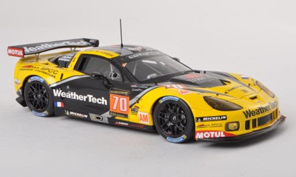 Chevrolet Corvette C6 1/43 Spark C6 C6.R ZR1 No.70 Larbre Competition 24h Le Mans 2013 /M.Rodrigues diecast model cars