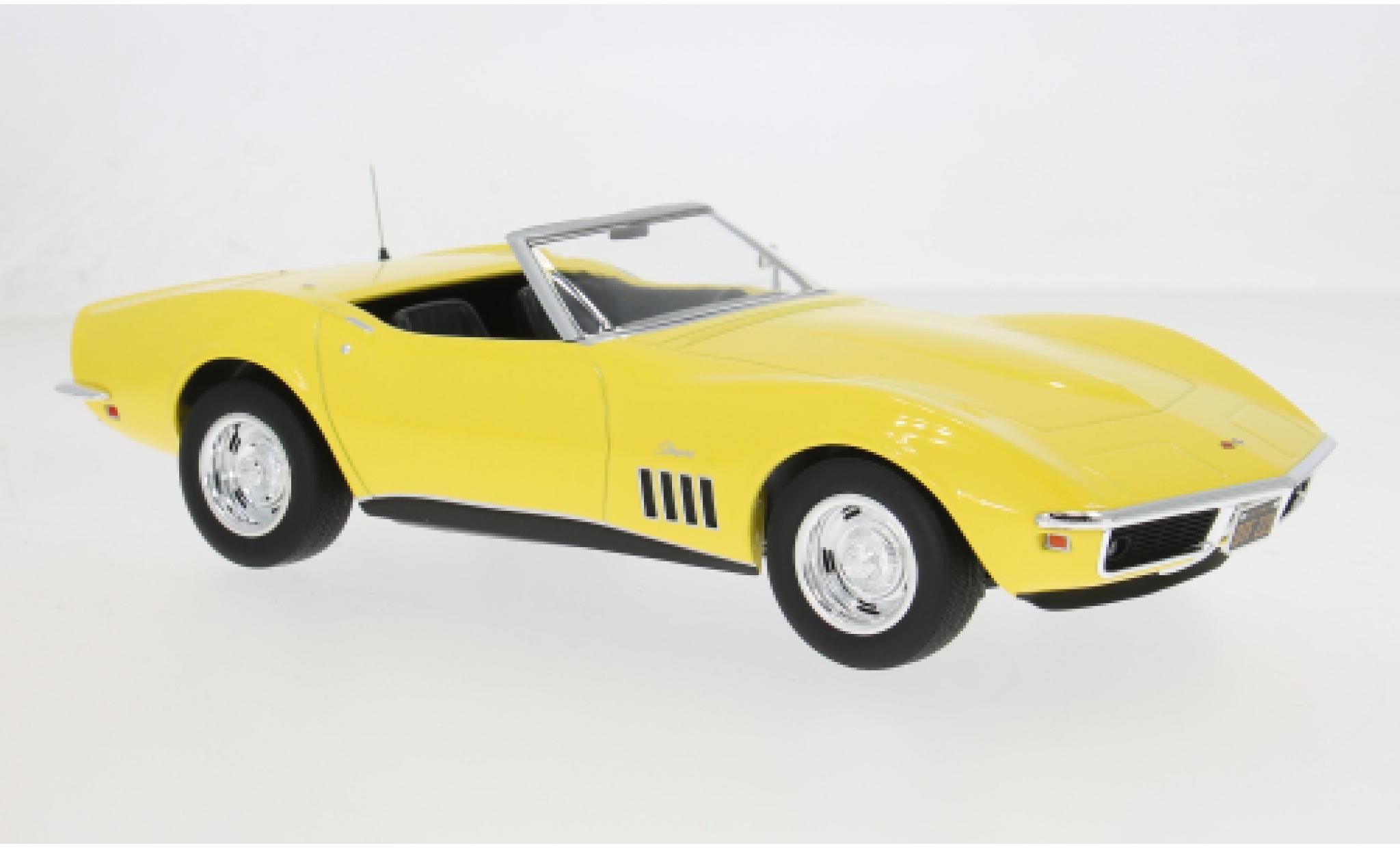Chevrolet Corvette 1/18 Norev Convertible yellow 1969 1:18 diecast model cars