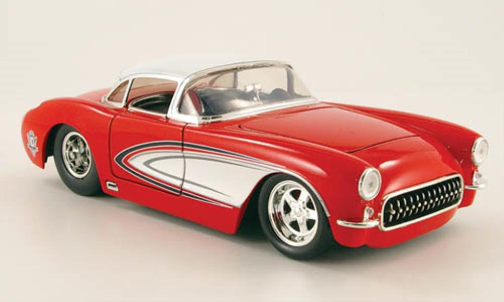 Chevrolet Corvette C1 1/24 Jada Toys C1 red/white 1957 diecast model cars