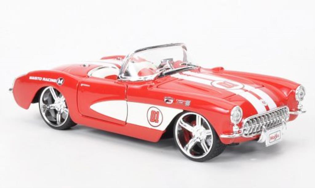 Chevrolet Corvette C1 1/24 Maisto C1 red /white 1957 diecast model cars