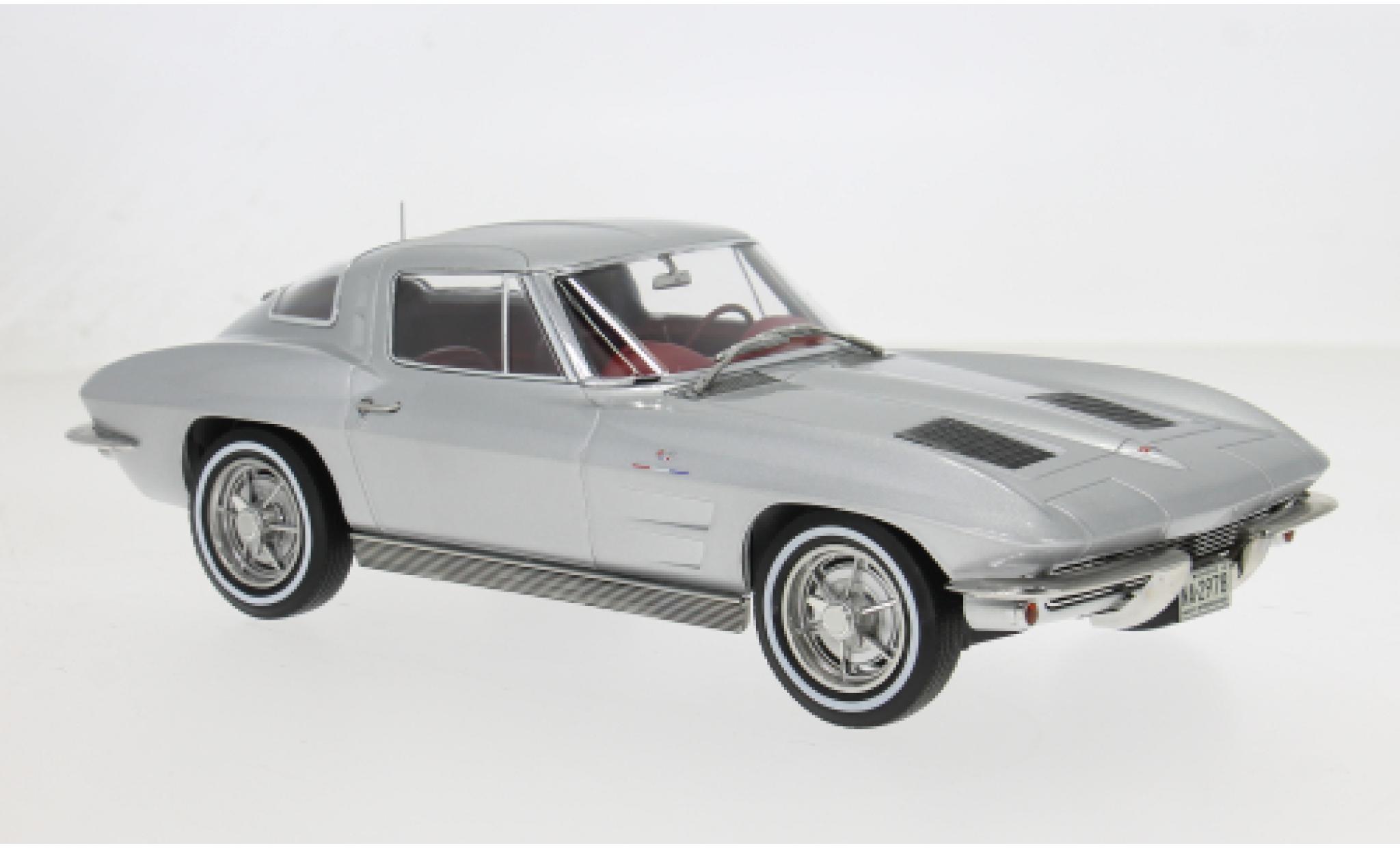 Chevrolet Corvette 1/18 Norev Sting Ray silver 1963 1:18 diecast model cars