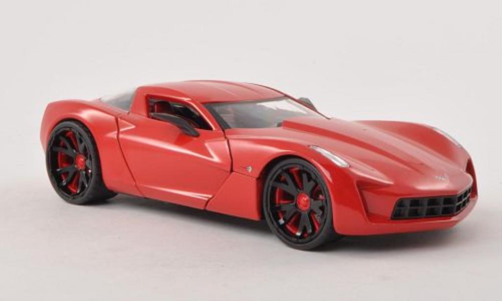 Chevrolet Corvette C6 1/24 Jada Toys C6 Concept red 2009 diecast model cars