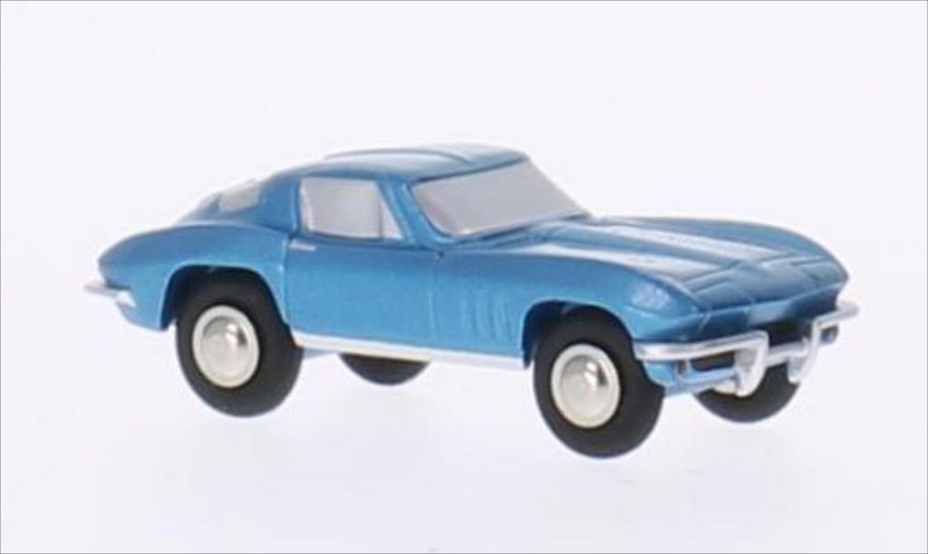 Chevrolet Corvette Stingray 1/90 Schuco Stingray metallic blue diecast model cars