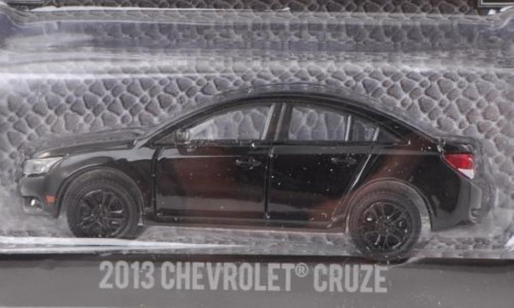 Chevrolet Cruze 1/64 Greenlight black 2013 diecast model cars