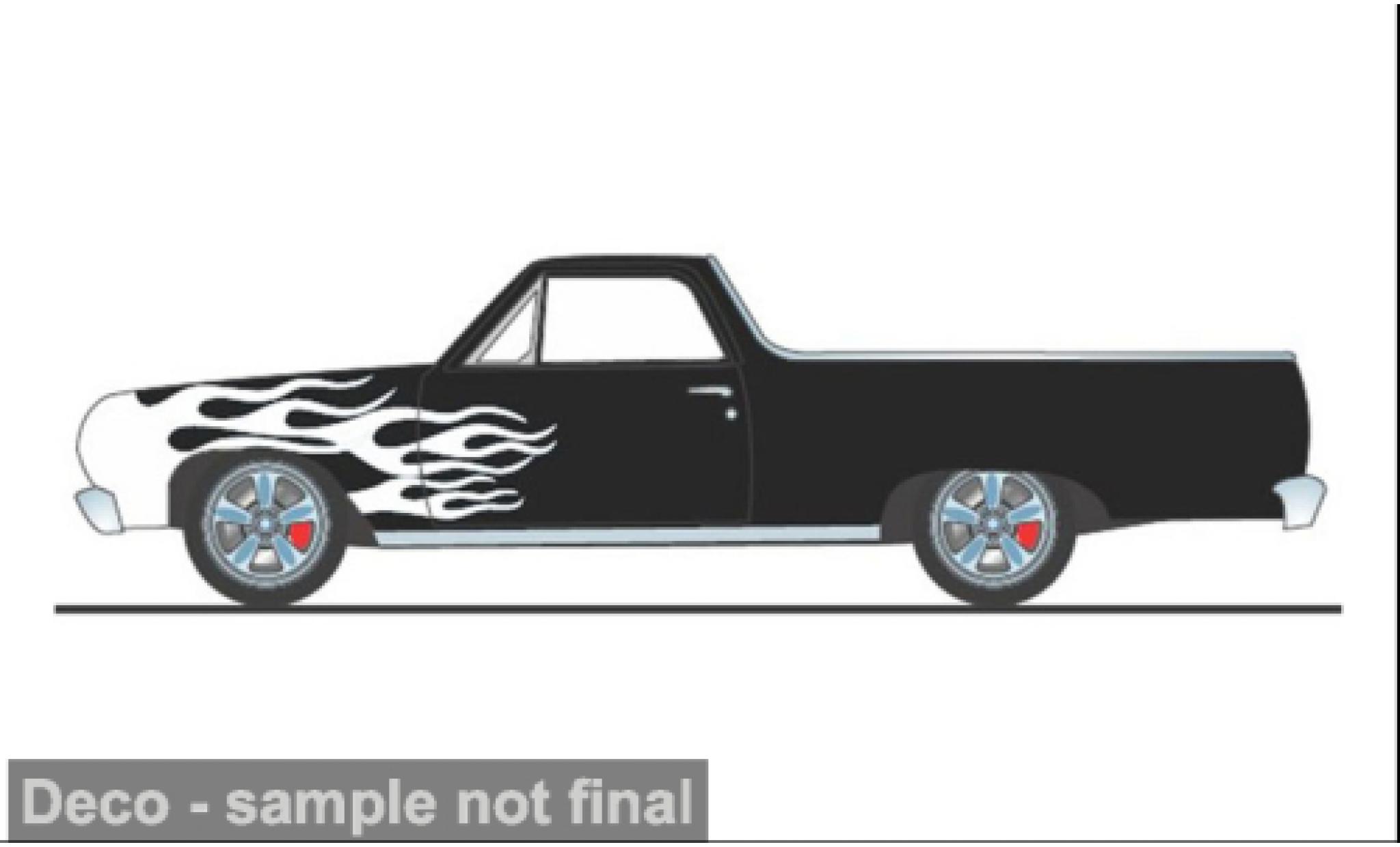 Chevrolet El Camino 1/18 ACME black 1965 1:18 diecast model cars