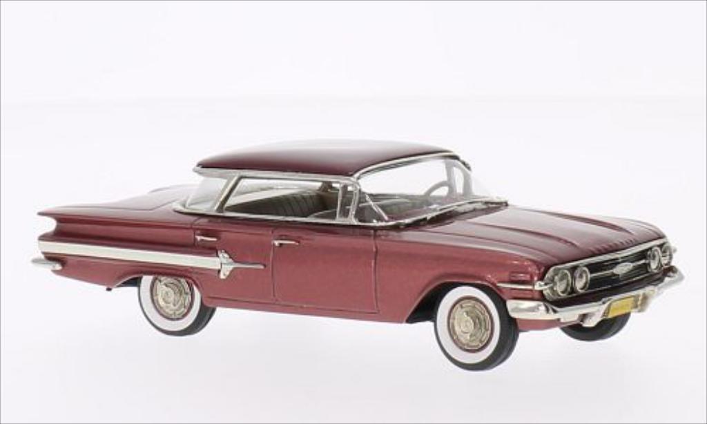 Chevrolet Impala 1/43 Brooklin 4-door Hardtop Sports Sedan metallic pink/red 1960 diecast model cars