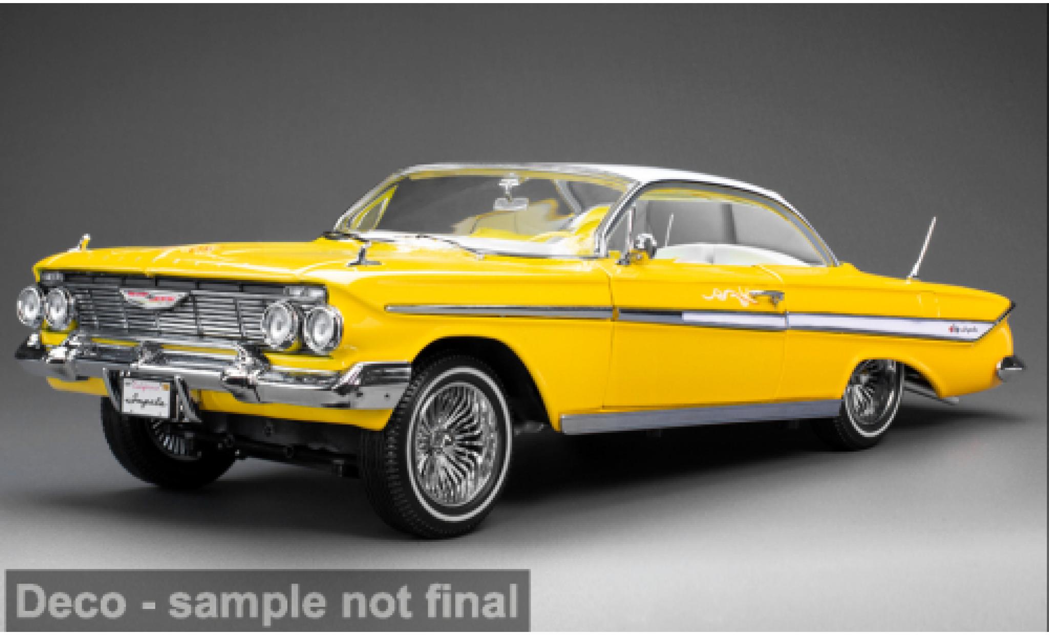 Chevrolet Impala 1/18 Sun Star Convertible Lowrider yellow 1961 1:18 diecast model cars
