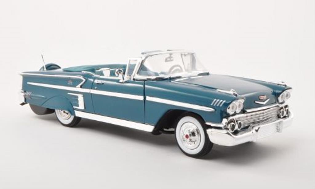 Chevrolet Impala 1/18 Motormax Convertible turkis 1958 diecast model cars