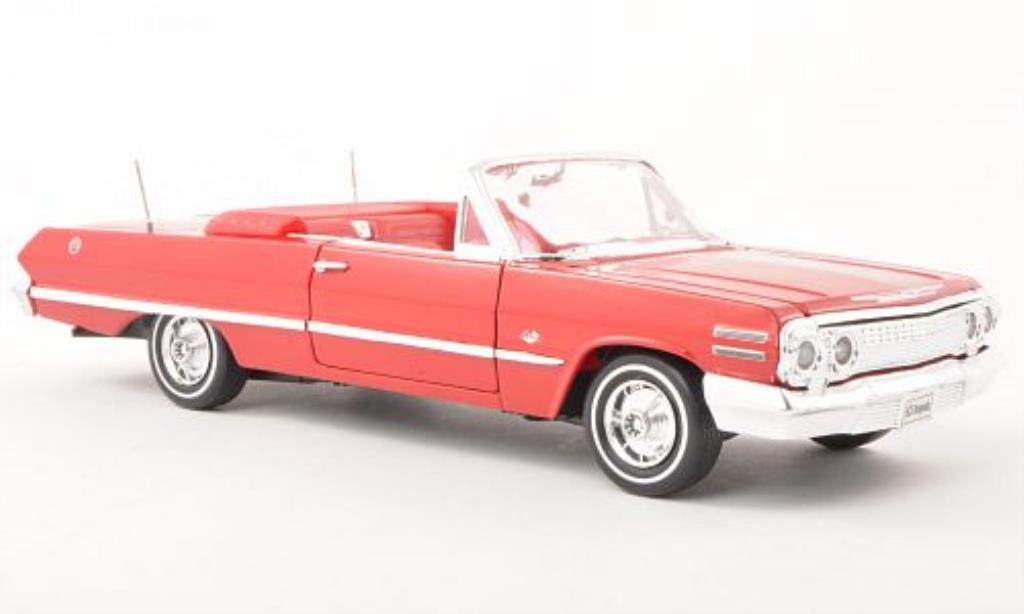 Chevrolet Impala 1/24 Welly red offen 1963 diecast model cars