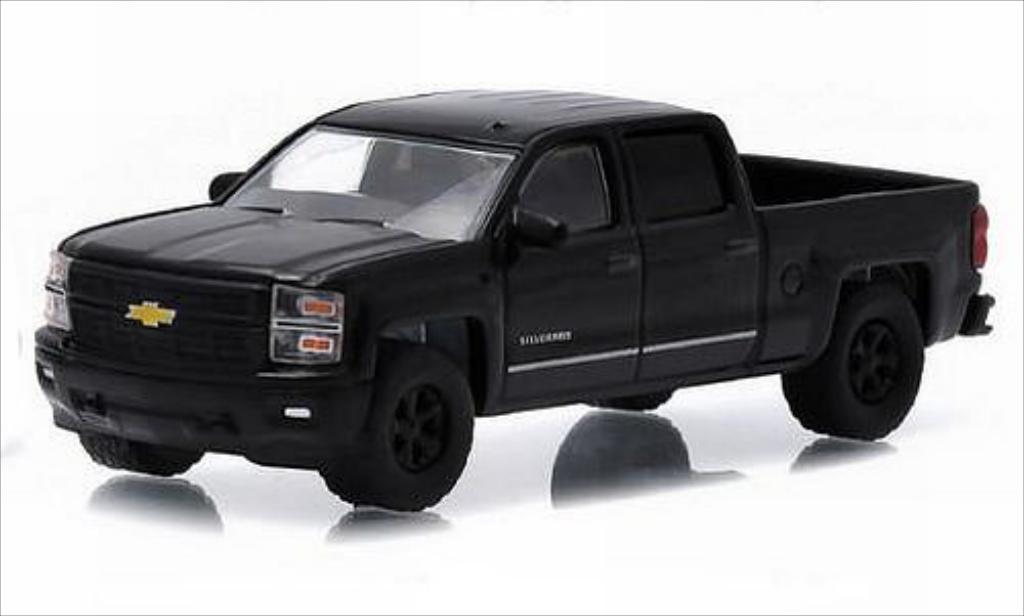 Chevrolet Silverado 1/64 Greenlight 1500 black 2015 diecast model cars