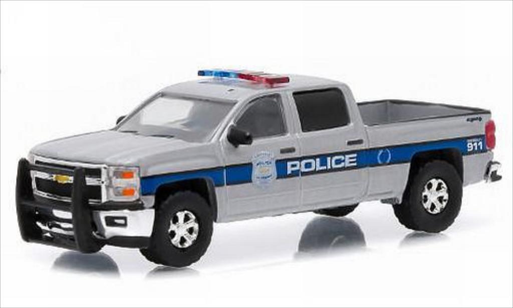 Chevrolet Silverado 1/64 Greenlight Police 2015 diecast model cars