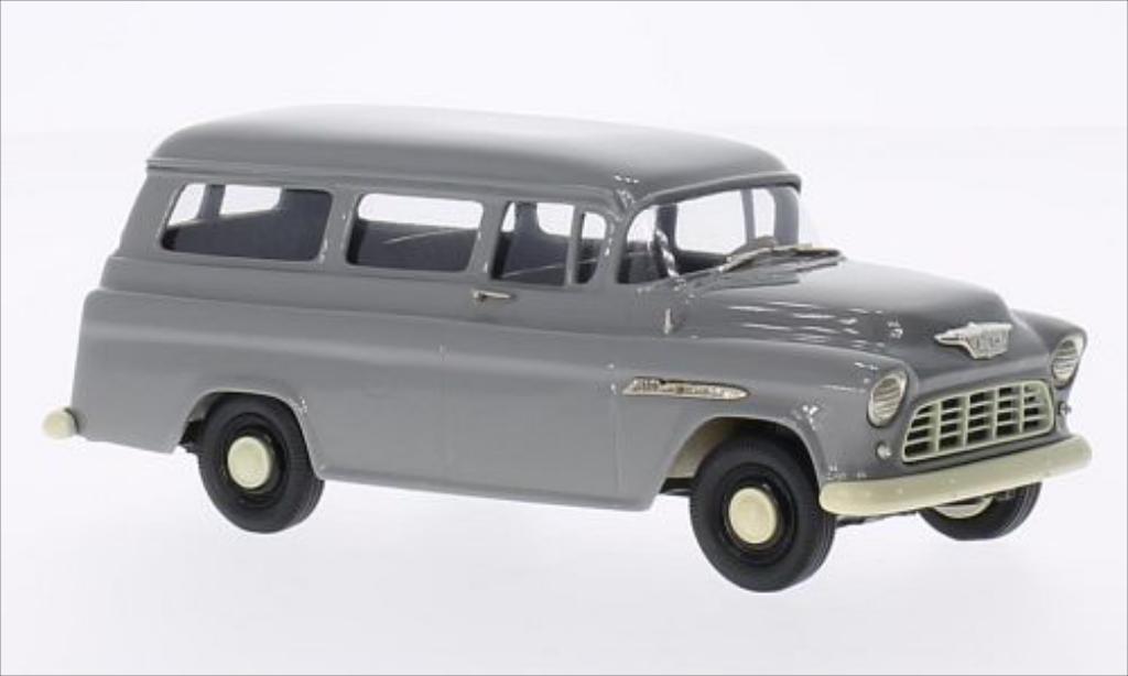 Chevrolet Suburban 1/43 Brooklin Carryall grey 1955 diecast model cars