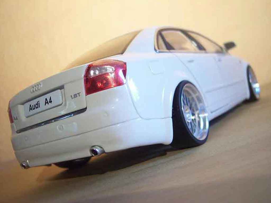 Audi A4 berline white jantes bbs 1/18 Minichamps