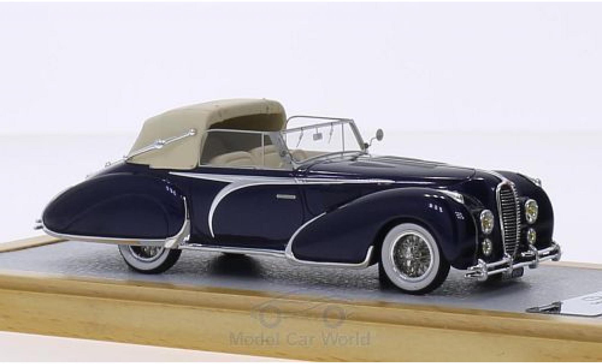 Delahaye 135 1/43 Chromes Convertible Figoni Falaschi blue RHD 1948 El Glaoui sn800954 Verdeck halb geschlossen diecast model cars