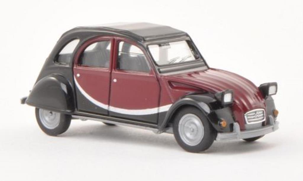 Citroen 2CV 1/87 Herpa Charleston black/red diecast model cars