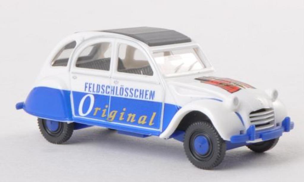 Citroen 2CV 1/87 Wiking Feldschlosschen Original diecast model cars