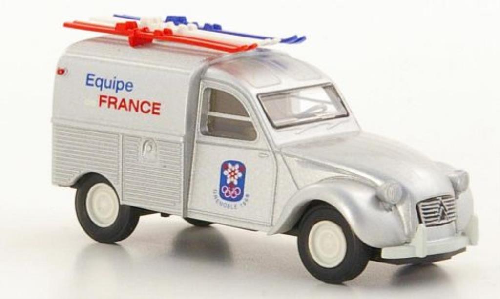 Citroen 2CV 1/87 Brekina Vanette Equipe de France X. Olympische Winterspiele Grenoble 1968 diecast model cars