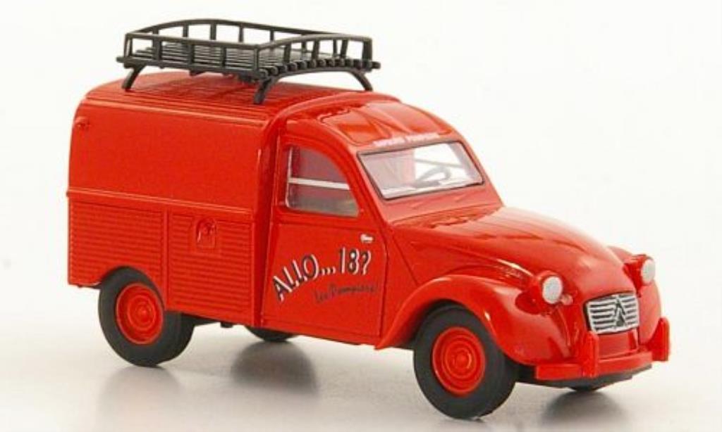 Citroen 2CV 1/87 Brekina Vanette Fire brigade Fire brigade diecast model cars
