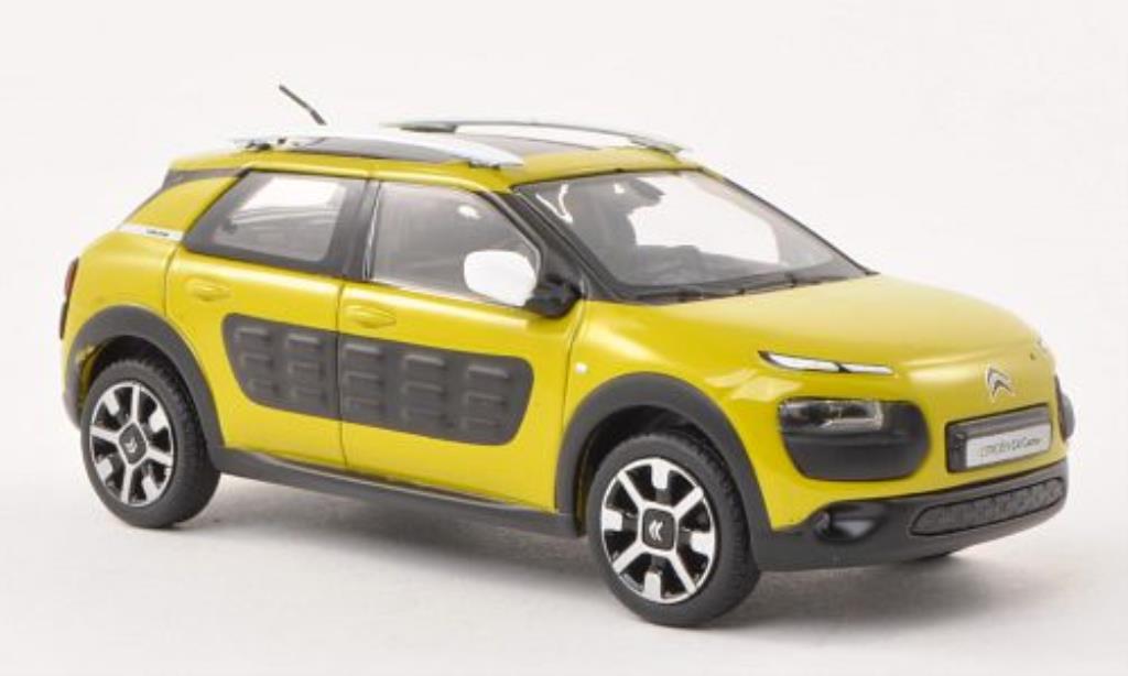 Citroen C4 1/43 Norev Cactus yellow-grun/matt-black 2014 diecast model cars