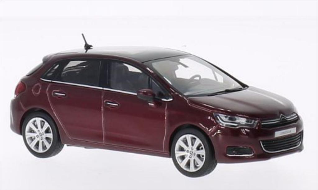 Citroen C4 1/43 Norev metallic red 2015 diecast model cars