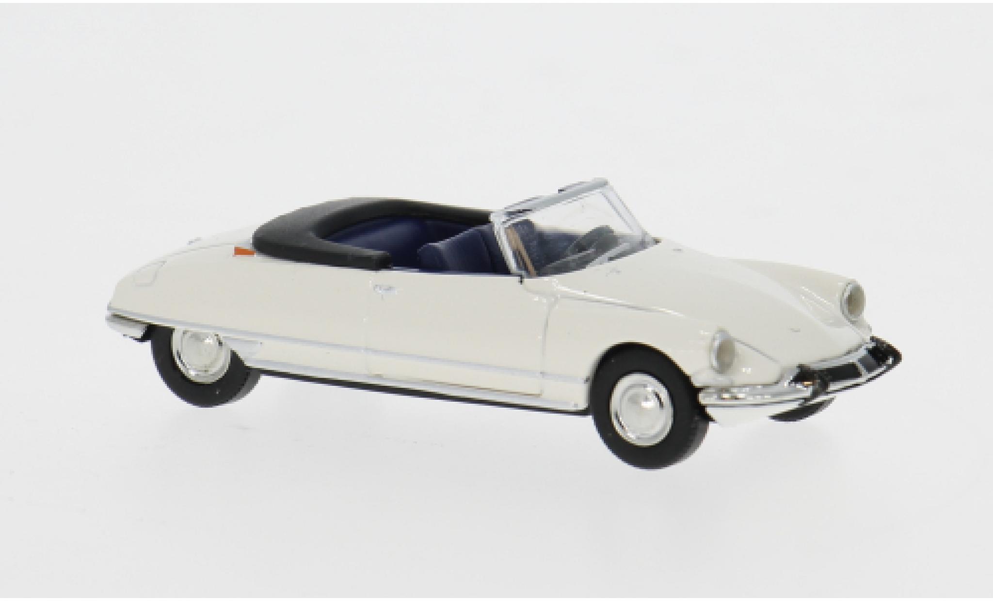 Citroen DS 1/87 Brekina 19 Convertible white 1963 1:87 diecast model cars