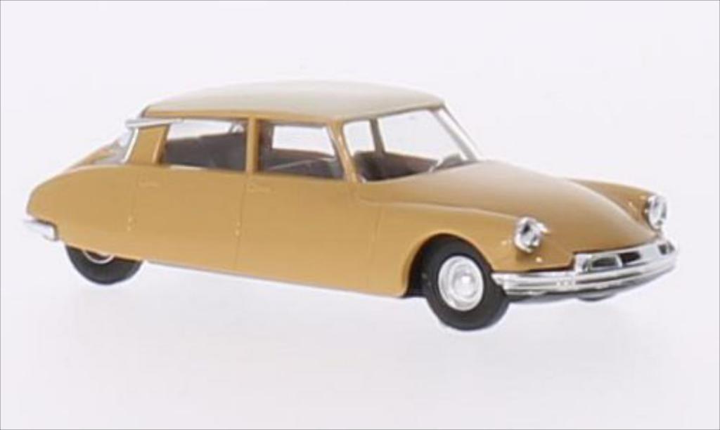 Citroen DS 19 1/87 Busch 19 brown/beige diecast model cars