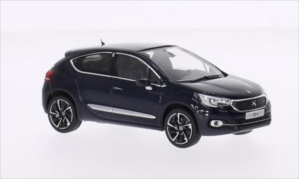 DS Automobiles DS4 1/43 Norev metallic blue 2015 diecast model cars