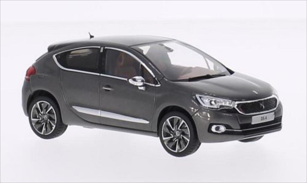 DS Automobiles DS4 1/43 Norev metallic grey/black 2015 diecast model cars