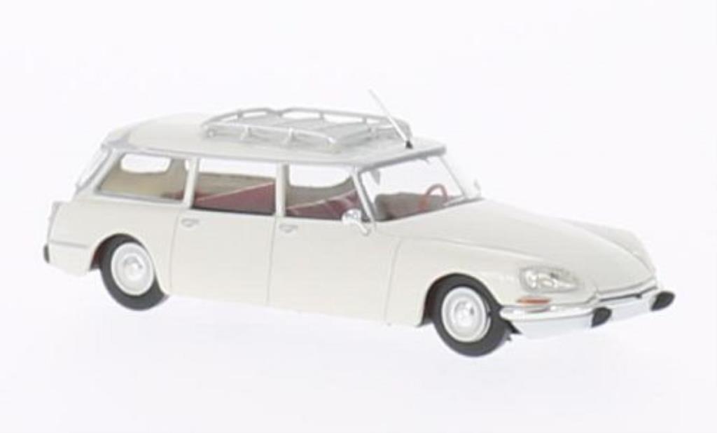 Citroen DS 1/87 Brekina Estate white diecast model cars