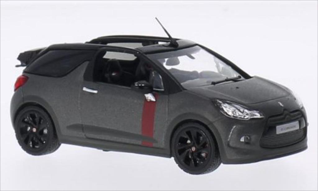 DS Automobiles DS3 1/43 Norev Convertible Racing matt-grey 2014 diecast model cars