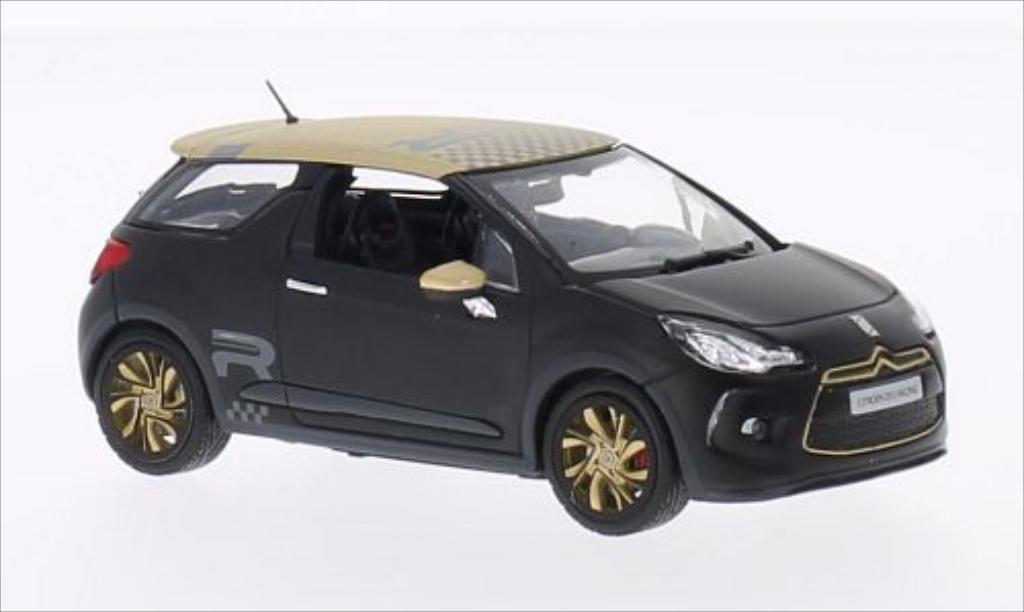 DS Automobiles DS3 Racing 1/43 Norev Racing matt-black/matt-gold 2013 diecast model cars