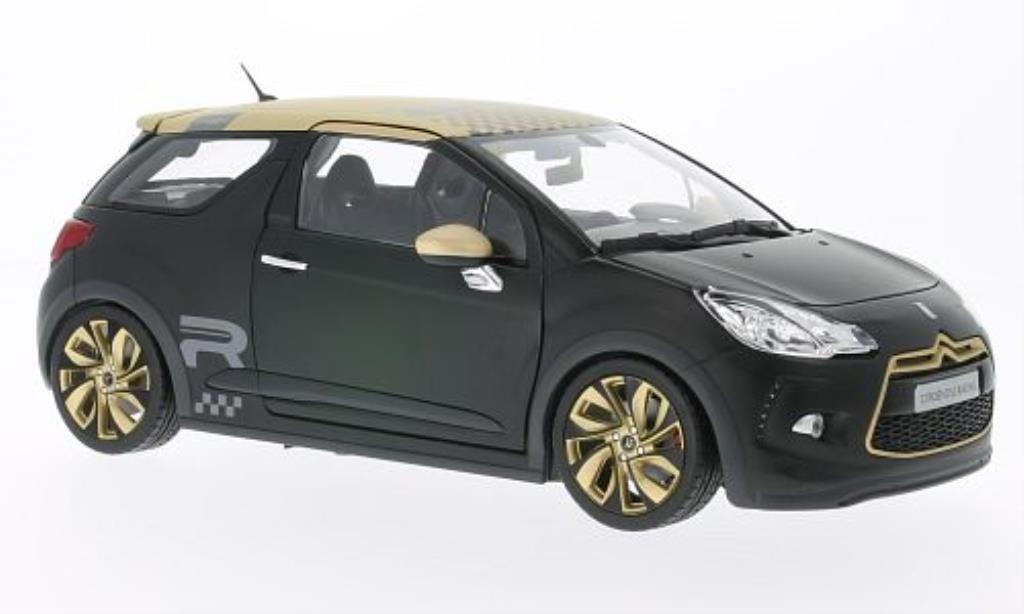 DS Automobiles DS3 Racing 1/18 Norev Racing matt-black mit Golddeko 2013 diecast model cars