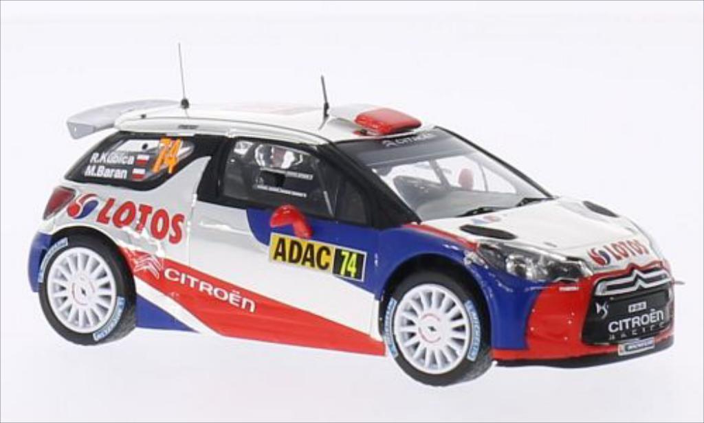 DS Automobiles DS3 1/43 IXO RRC Lotos No.74 Rally Deutschland 2013 /M.Baran diecast model cars