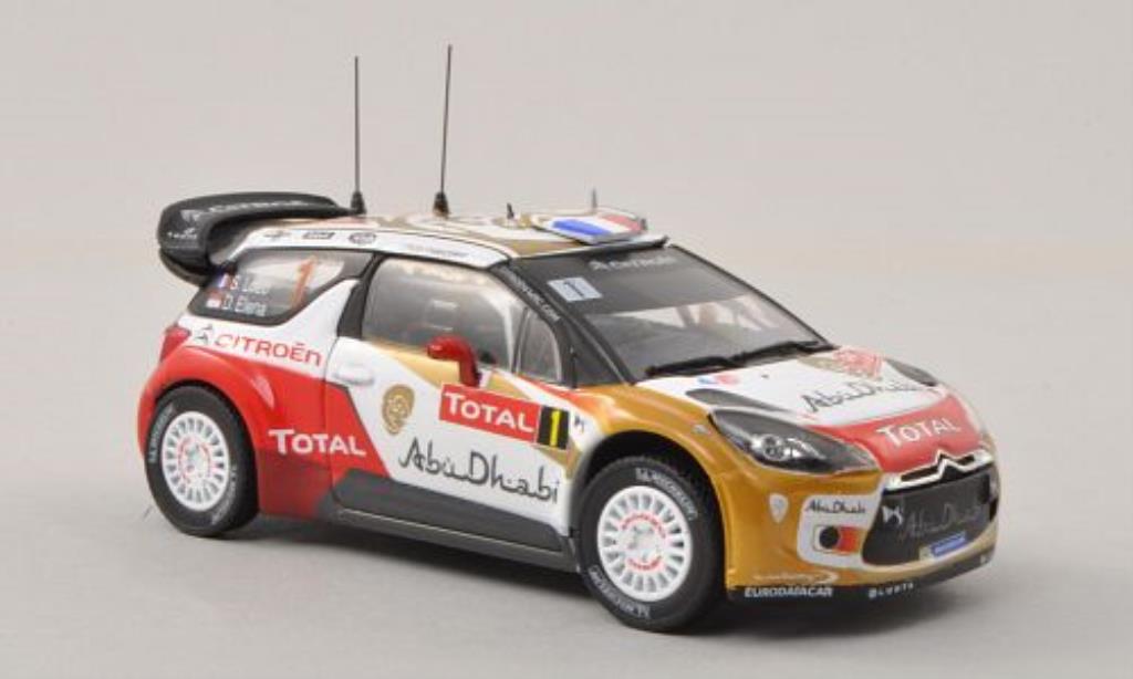 DS Automobiles DS3 1/43 Norev WRC No.1 Abu Dhabi / Total Rally Monte Carlo 2013 /D.Elena diecast model cars
