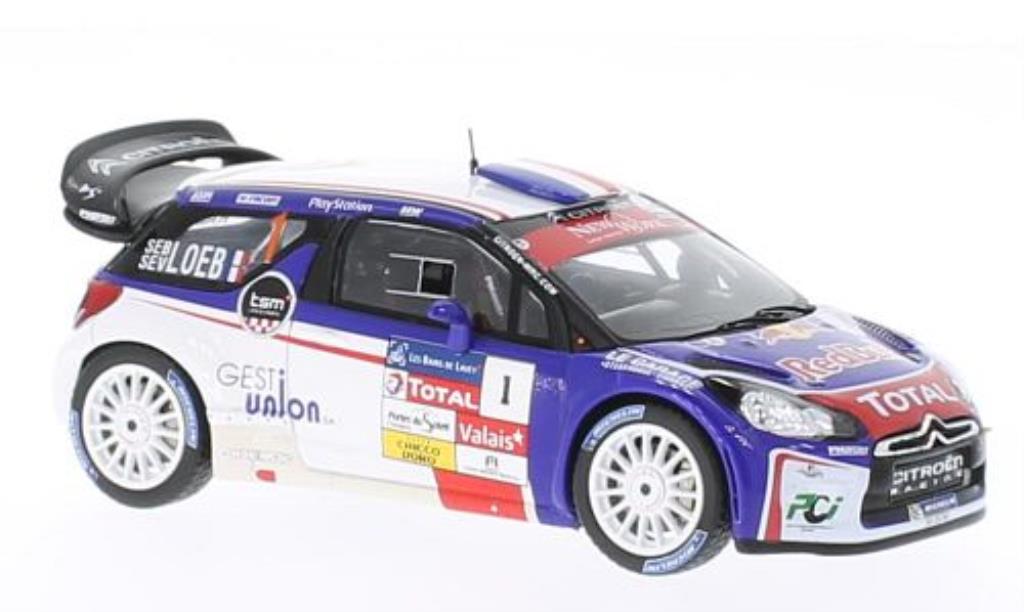 DS Automobiles DS3 1/43 Spark WRC No.1 Red Bull Rally du Chablais 2013 diecast model cars