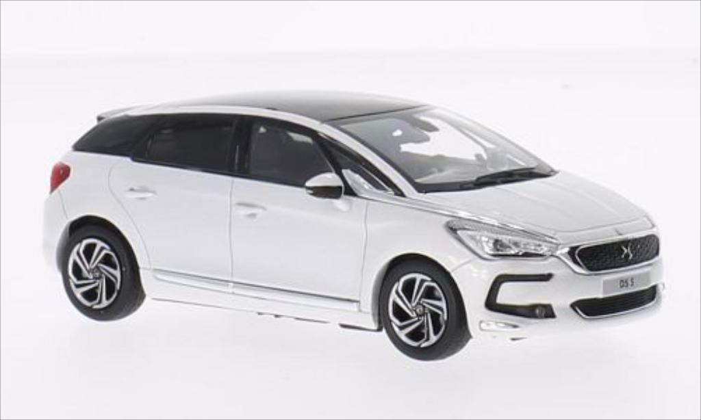 DS Automobiles DS5 1/43 Norev metallic white 2015 diecast model cars